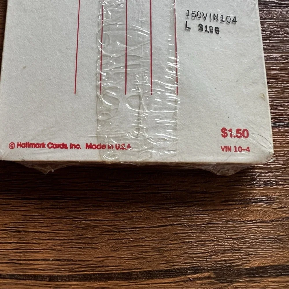 Vintage Hallmark Rounded Corner Invitations With Envelopes 8 Pack Red